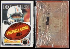 1983 Topps Cello Pack of Football Cards