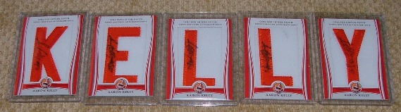 Aaron Kelly Bowman Letter Patches